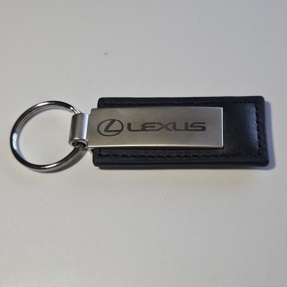 Lexus Black Leather Key Chain